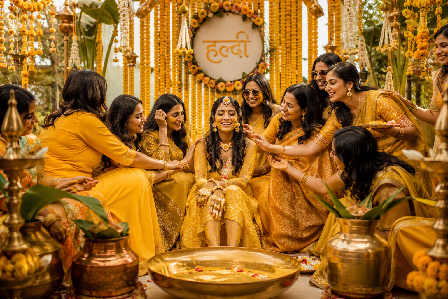 Marigold Haldi Ceremony